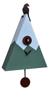 Orologio a Cucù da Parete 28X40X10Cm Pirondini Italia Pizzo Bernina Bianco
