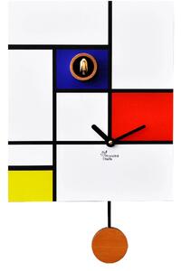 Orologio a Cucù da Parete 28X34X12Cm Pirondini Italia Around Mondrian