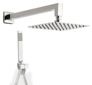 Set doccia braccio soffione e doccetta in ottone cromato - Weiss Stern
