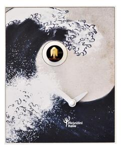 Orologio a Cucù da Parete 16,5x20x10cm Pirondini Italia D'Apres Hokusai