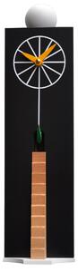 Orologio a Cucù da Parete 10,5x38x12 cm Pirondini Italia QQ Ziggurat 501 Nero