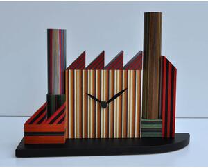 Orologio da Tavolo Vintage27X21X9Cm Pirondini Italia Vintage Multicolor Scuro