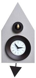 Orologio a Cucù da Parete 20x36x13cm Pirondini Italia Dark Argentato