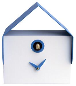 Orologio a Cucù da Parete e Tavolo 19,5x23x14 cm Pirondini Italia Dotto Bianco e Blu