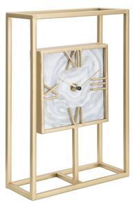 Orologio da Tavolo Rect. 20x8x30 cm in Ferro e MDF Multicolor