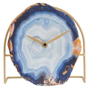 Orologio da Tavolo Twin 20x7x19,5 cm in Ferro e MDF Multicolor