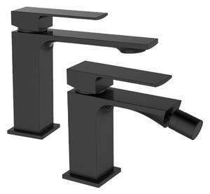 Set di miscelatori tbol - rubinetteria bidet e lavabo neri - Olimpo Docce