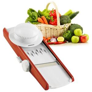 Mandolina Eco Affettaverdure Affetta Tutto Verdure e Frutta Affettatrice Affettatutto in Acciaio Inox Regolabile Master Chef