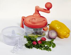 Mini Robot da Cucina Robomix Tritatutto Frullatore Mixer Sbattitore per Frutta e Verdura