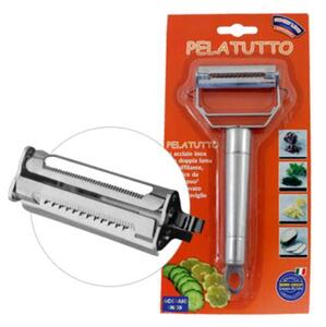 Pela Tutto Utensile da Taglio per Frutta Verdura Patate e Ortaggi in Acciaio Inox