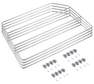Kit 4 Separatori per Armadi e Pensili da Cucina 50x31 cm in Acciaio Emuca Cromato