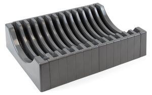 Organizer per Piatti 13 Posti 35x27 cm in Plastica Emuca Grigio