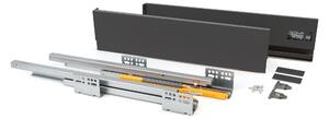 Cassetto Esterno Concept 30 Kg H105 mm P 500 Grigio Antracite Acciaio Emuca