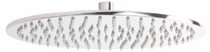 Soffione doccia rotondo cromato ø 20 in acciaio inox seven - Metaform