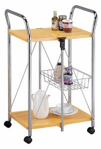 Carrello da Cucina Pieghevole Arancio in Acciaio Tosini TA0190