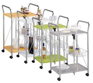 Carrello da Cucina Pieghevole Arancio in Acciaio Tosini TA0190