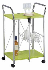 Carrello da Cucina Pieghevole Verde in Acciaio Tosini TA019G