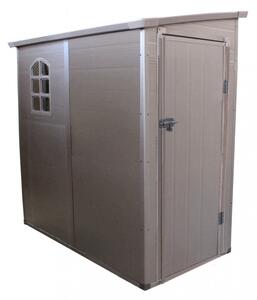Casetta Box da Giardino Hause 111x191x194 h cm in Plastica Marrone