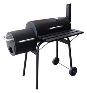 Barbecue a Carbonella 110x64x113,5 h cm in Acciaio Nero