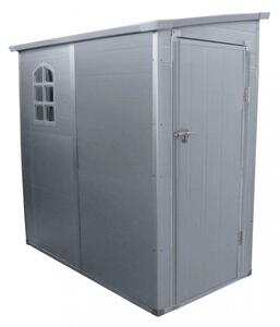 Casetta Box da Giardino Hause 111x191x194 h cm in Plastica Grigio chiaro
