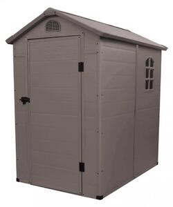 Casetta Box da Giardino Hause 134x192x204 h cm in Plastica Marrone