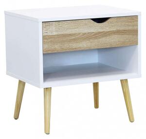 Mobile Benedict 50x39x49.7 h cm in Legno Bianco