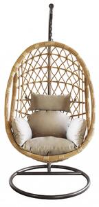 Dondolo Capraia 195x93x122 cm in Acciaio Marrone