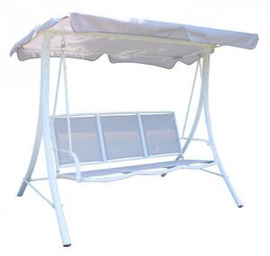 Dondolo Laconia 120x197x169 h cm in Textilene Bianco