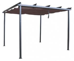 Gazebo Lepanto 3x3 m in Acciaio Antracite