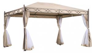 Gazebo Karnak 3x4x2,60 h m in Acciaio Antracite