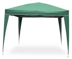 Gazebo Pop Up Pieghevole 3x3 M Richiudibile Struttura in Acciaio Tessuto Verde