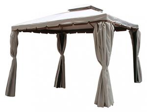 Gazebo Avana 3x3 m in Alluminio Nero
