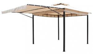 Gazebo Antigua 3,3x3,3 m in Acciaio Antracite