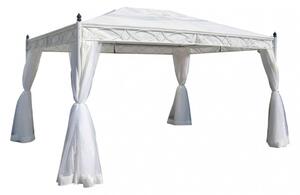 Gazebo Siwa 3x3x2,60 h m in Acciaio Bianco