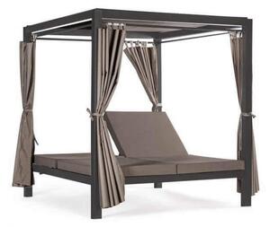 Gazebo Letto Timbuktu 212x149x195 h cm in Alluminio Antracite