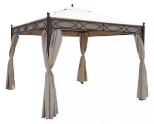 Gazebo Siwa 3x3x2,60 h m in Acciaio Antracite