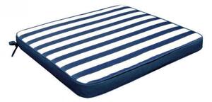 Cuscino Real Seduta 39x39x4 cm in Poliestere Blu