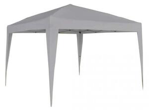 Gazebo Pieghevole 3x3 m in Acciaio Tortora