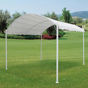 Gazebo da Giardino 3X3M Struttura in Metallo Bianco Bertozzi Onda