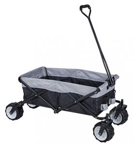 Carrello Portattrezzi da Giardino in Metallo Atlantic 117x50x52 h cm in Acciaio Grigio