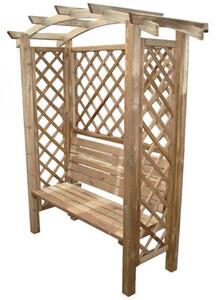 Pergola Ad Arco da Giardino 160x70x190 h cm in Legno Marrone