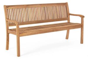 Panca 3 Posti 158x62x88 h cm in Legno Marrone