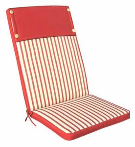 Cuscino Real Alto 113x49x4 cm in Poliestere Rosso