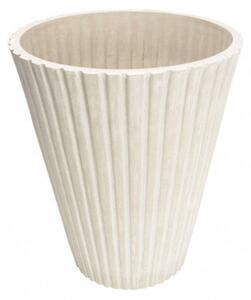 Vaso Piccolo Iris Ø19x22 cm in Fibra sintetica Bianco