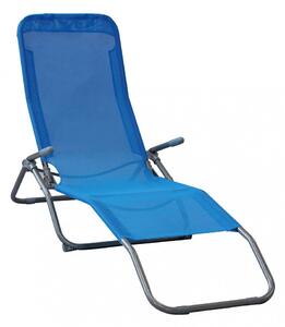 Spiaggina Samba 143x59x97 h cm in Textilene Blu