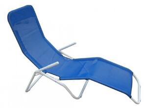 Spiaggina Samba 143x59x97 h cm in Textilene Azzurro