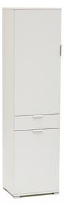 Armadio 2 Ante 1 Cassetto 45x38x174 h cm in Truciolare bilaminato Bianco