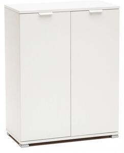 Armadietto 2 Ante 60x38x85 h cm in Truciolare bilaminato Bianco