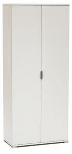 Armadio 2 Ante 75x38x174 h cm in Truciolare bilaminato Bianco