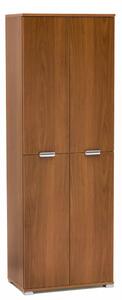 Armadio 4 Ante 60x38x174 h cm in Truciolare bilaminato Marrone